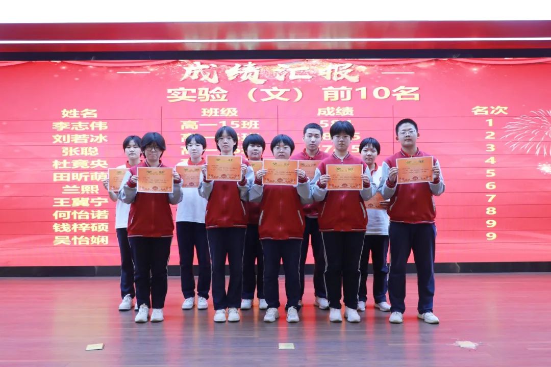 不負(fù)青春 攜夢前行丨高一年級調(diào)研考試表彰大會